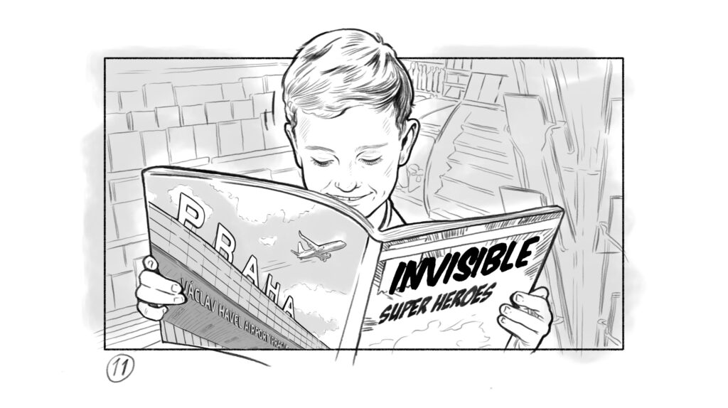 Alice Slavicek | Prague Airport - storyboard