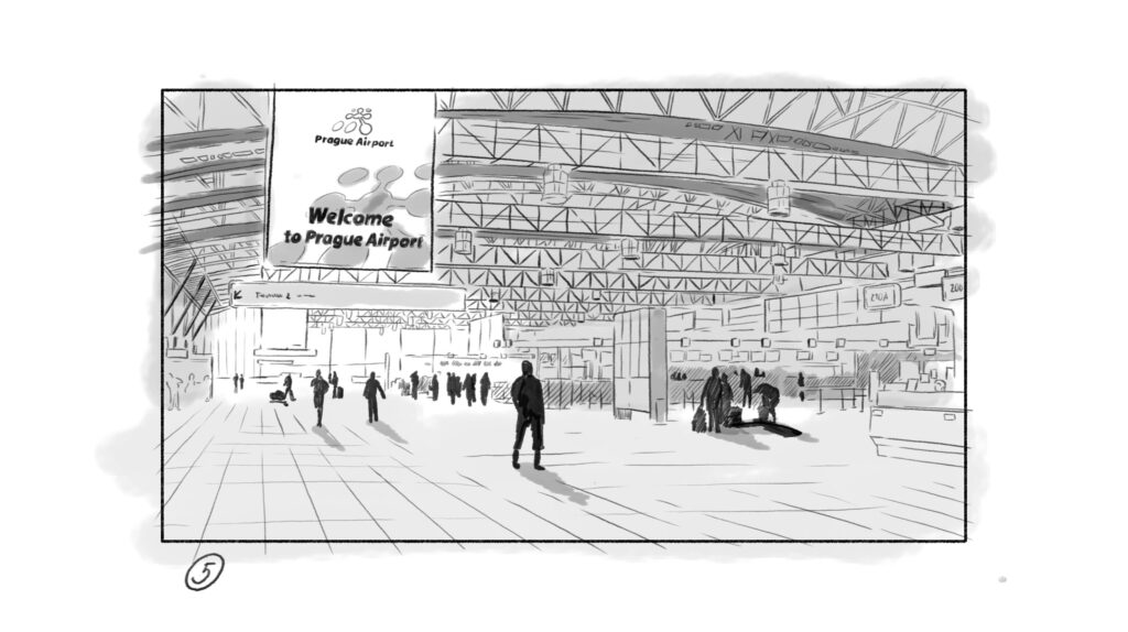 Alice Slavicek | Prague Airport - storyboard