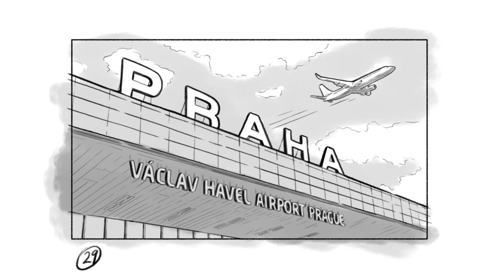 Alice Slavicek | Prague Airport - storyboard